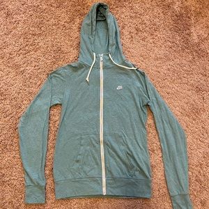 Teal Nike Cotton Zip-Up